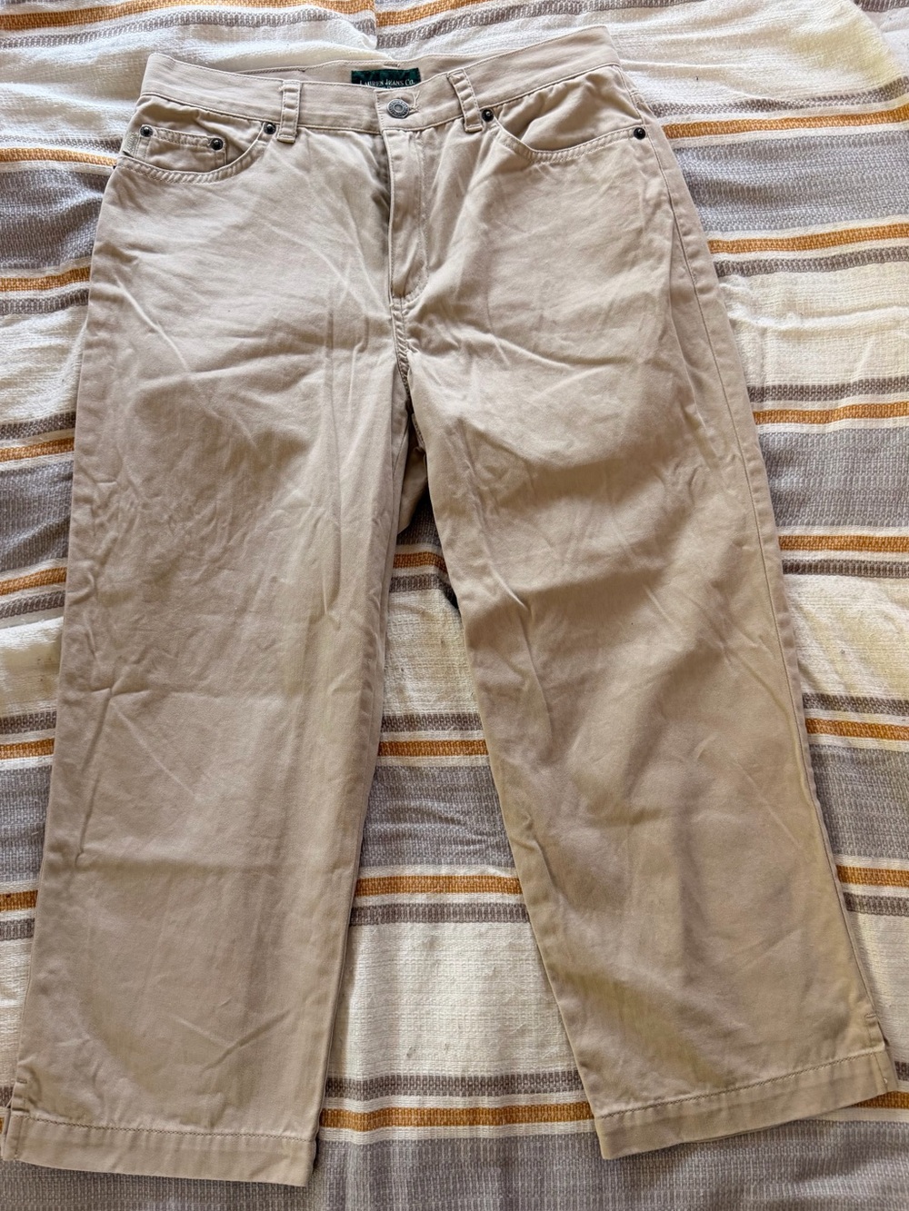 Ralph Lauren Jeans Co. Beige Capri Pants | Women’s Size 6